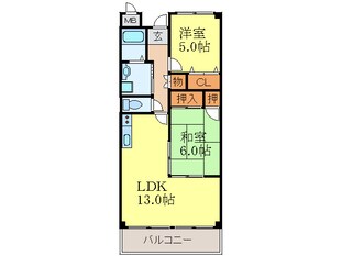 グロリアス山本の物件間取画像